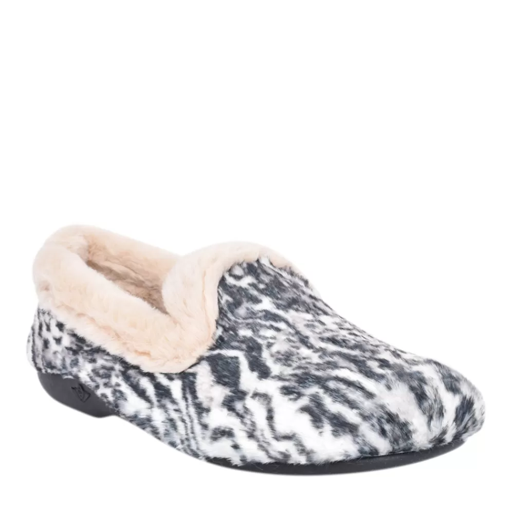 Ladies LUNAR Ladies Array Kla135 Slipper In Zebra