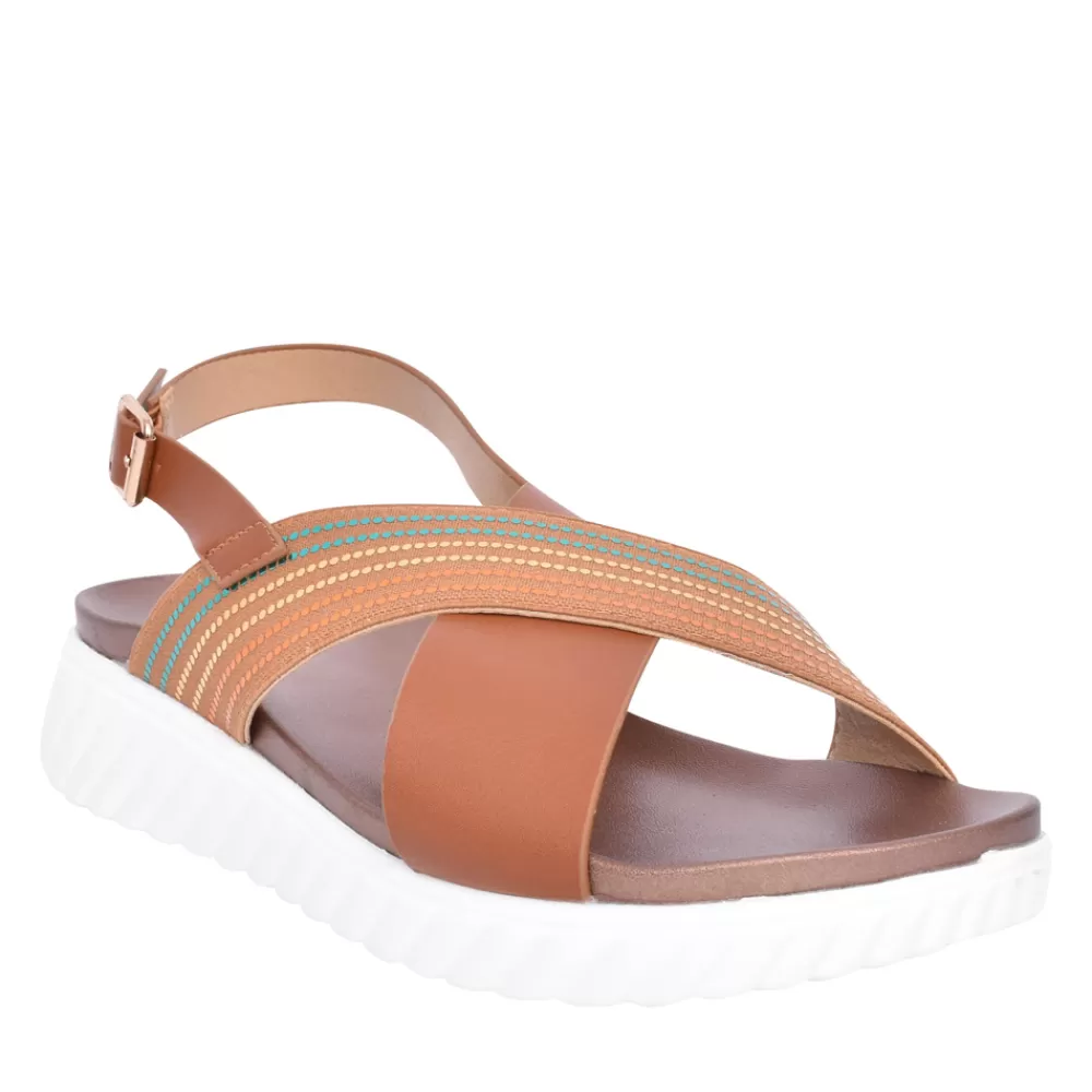 Ladies REDZ Ladies B6J7303 Sandal In Tan