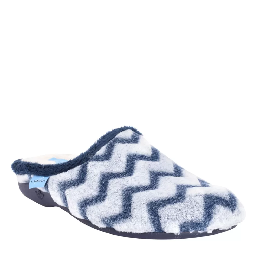 Ladies LUNAR Ladies Bellissima Kla133 Mule Slipper In Blue