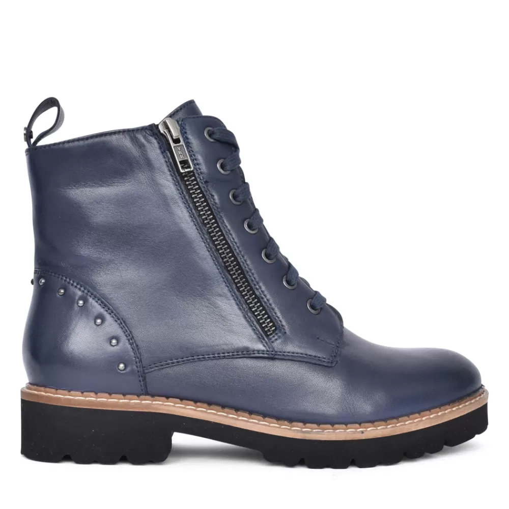 Ladies LOTUS Ladies Braxton Ulb338 Laced Ankle Boot In Blue