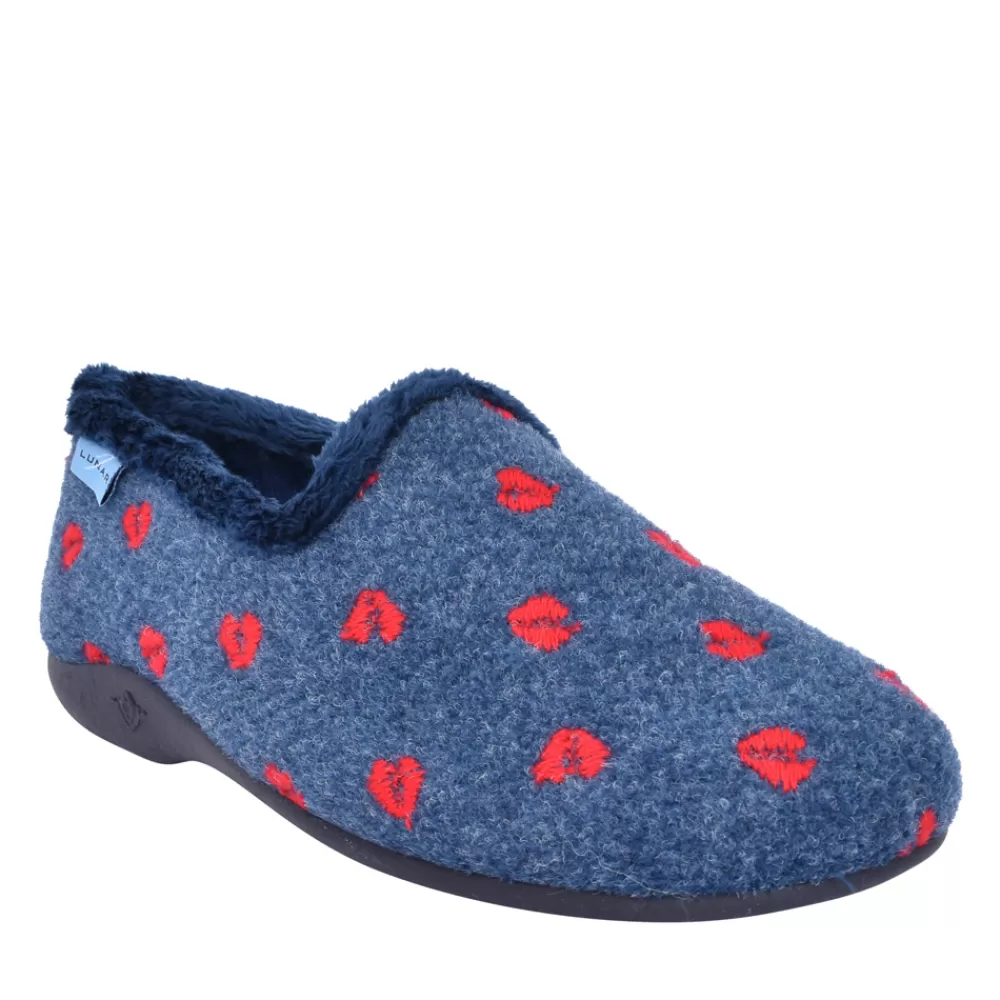 Ladies LUNAR Ladies Callisto Kla214 Slipper In Blue