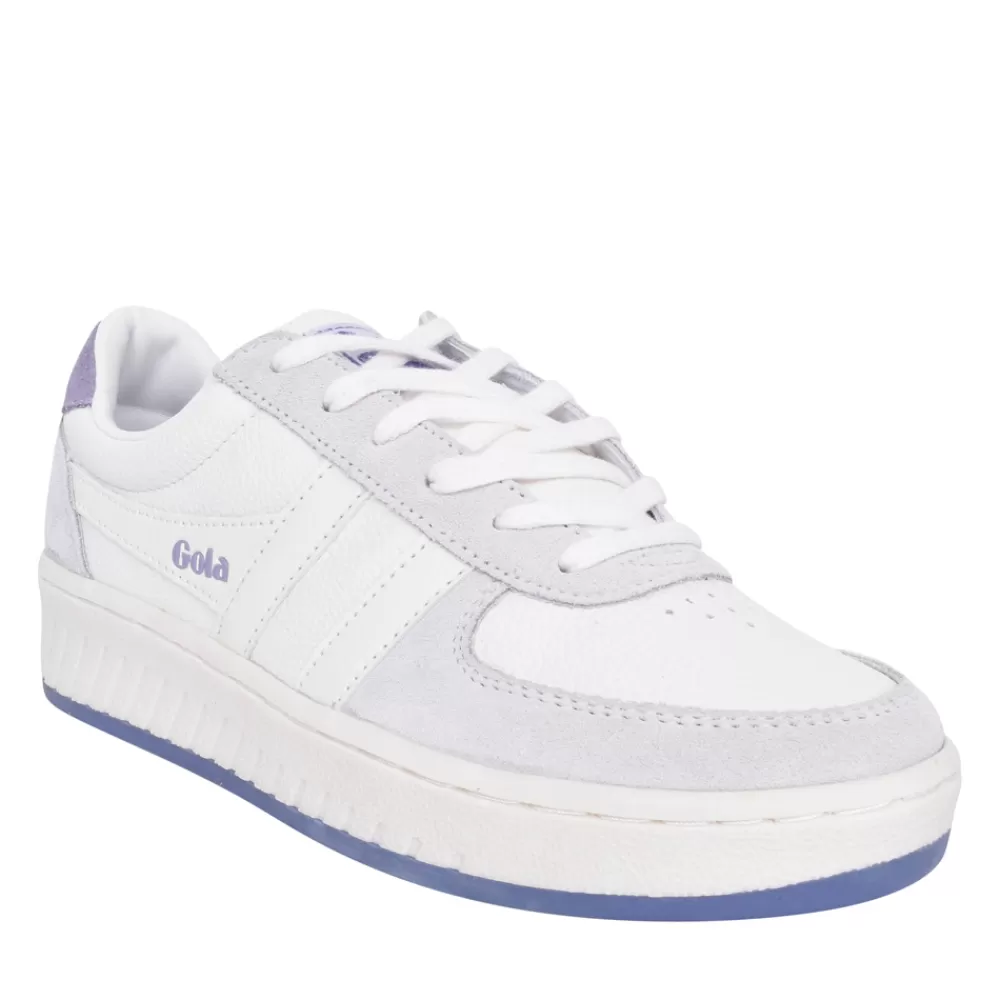 Ladies GOLA Ladies Clb513 Grandslam 88 Laced Trainer In Lavender