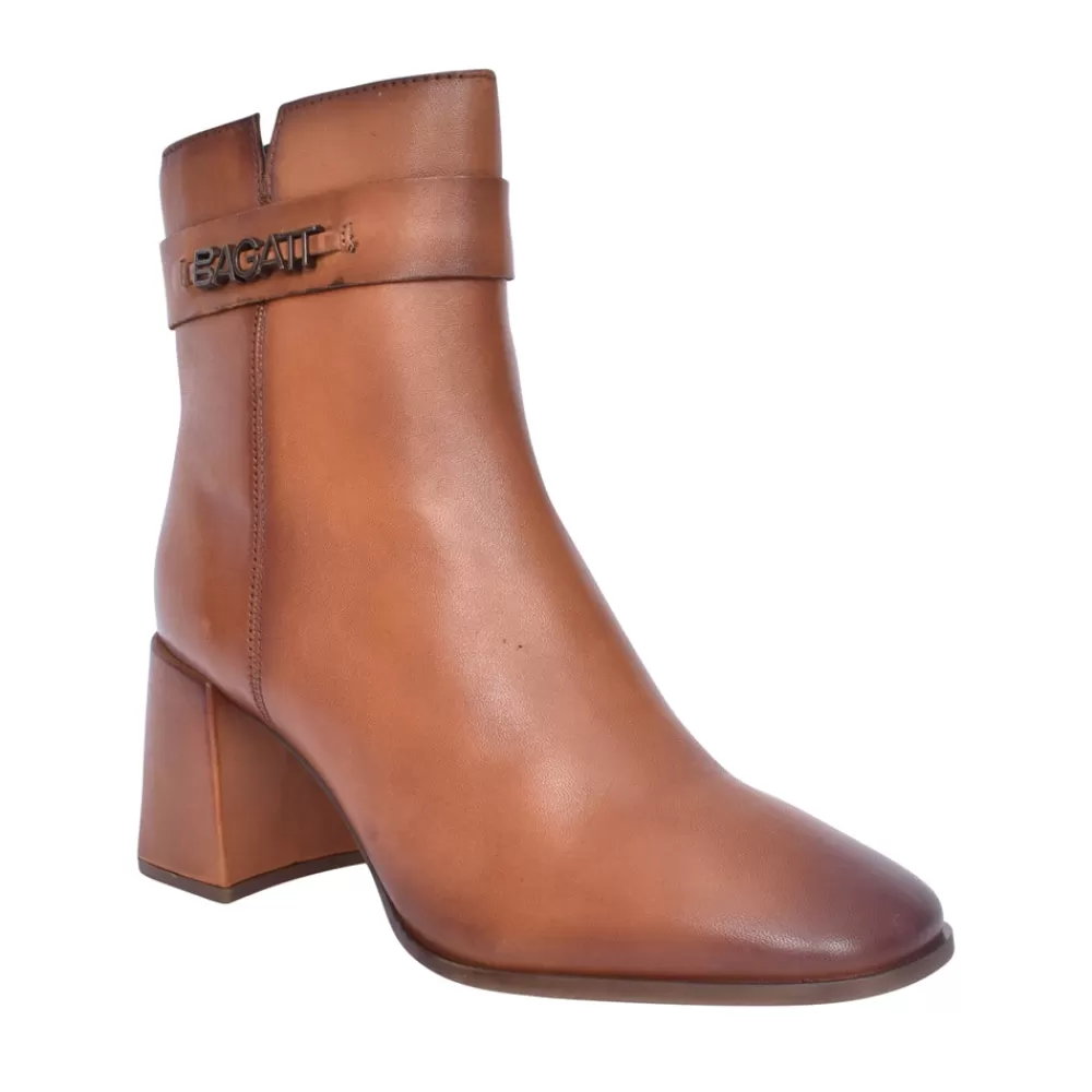 Ladies BAGATT Ladies Crema Abt34 Ankle Boot In Cognac