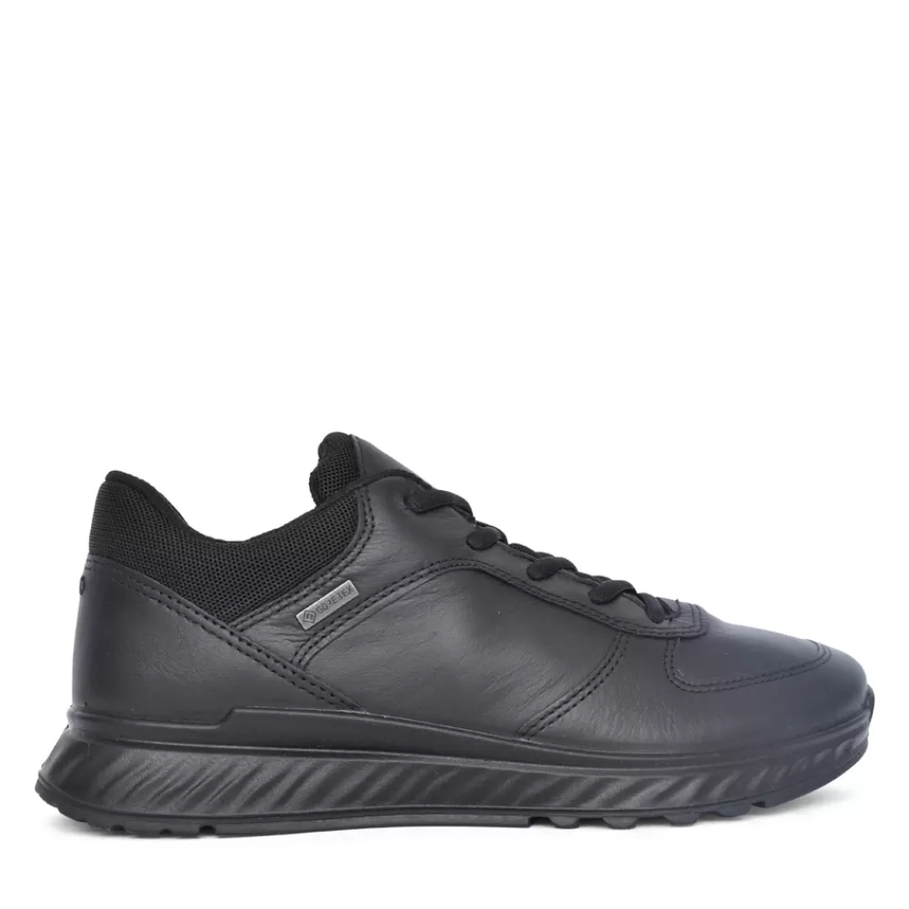 Ladies ECCO Ladies Exostride 835303 Laced Trainer In Black