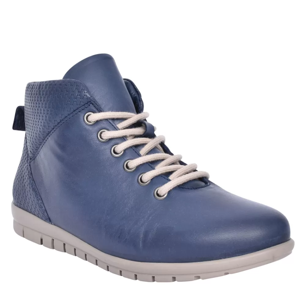 Ladies ADESSO Ladies Fiona A7029 Laced Ankle Boot In Navy