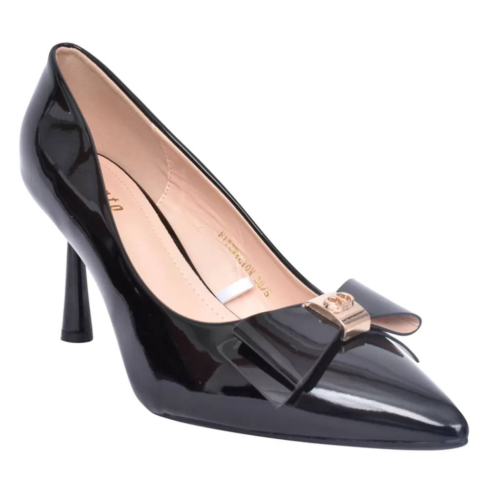 Ladies SORENTO Ladies Fitzwilton Court Shoe In Black