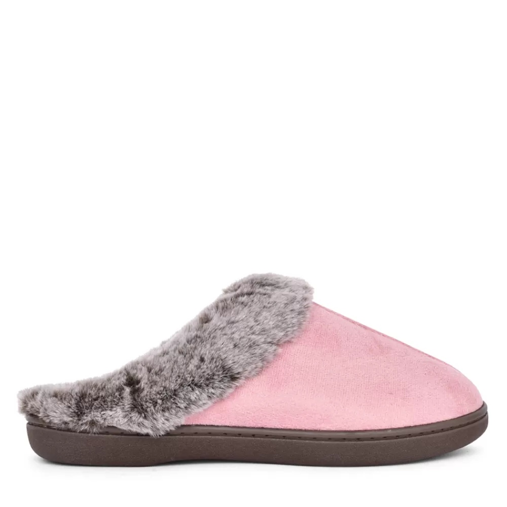 Ladies PADDERS Ladies Florrie 3283 Wide Fit Mule Slipper In Pink