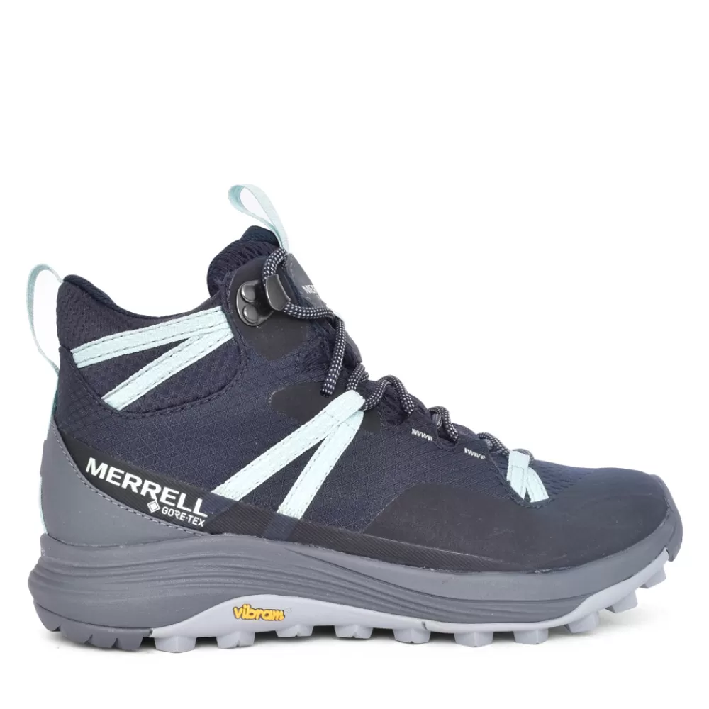 Ladies MERRELL Ladies J037744 Siren 4 Mid Gtx Walking Boot In Navy
