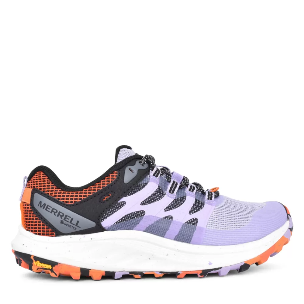 Ladies MERRELL Ladies J067570 Antora 3 Gtx Walking Trainer In Lilac