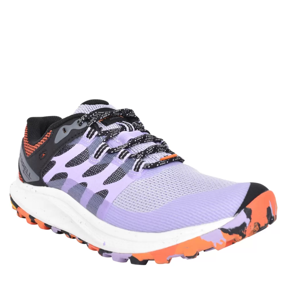 Ladies MERRELL Ladies J067570 Antora 3 Gtx Walking Trainer In Lilac