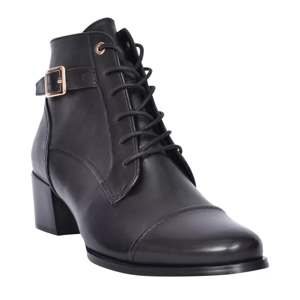 Ladies REGARDE LE CIEL Ladies Jolene-04 Laced Ankle Boot In Black