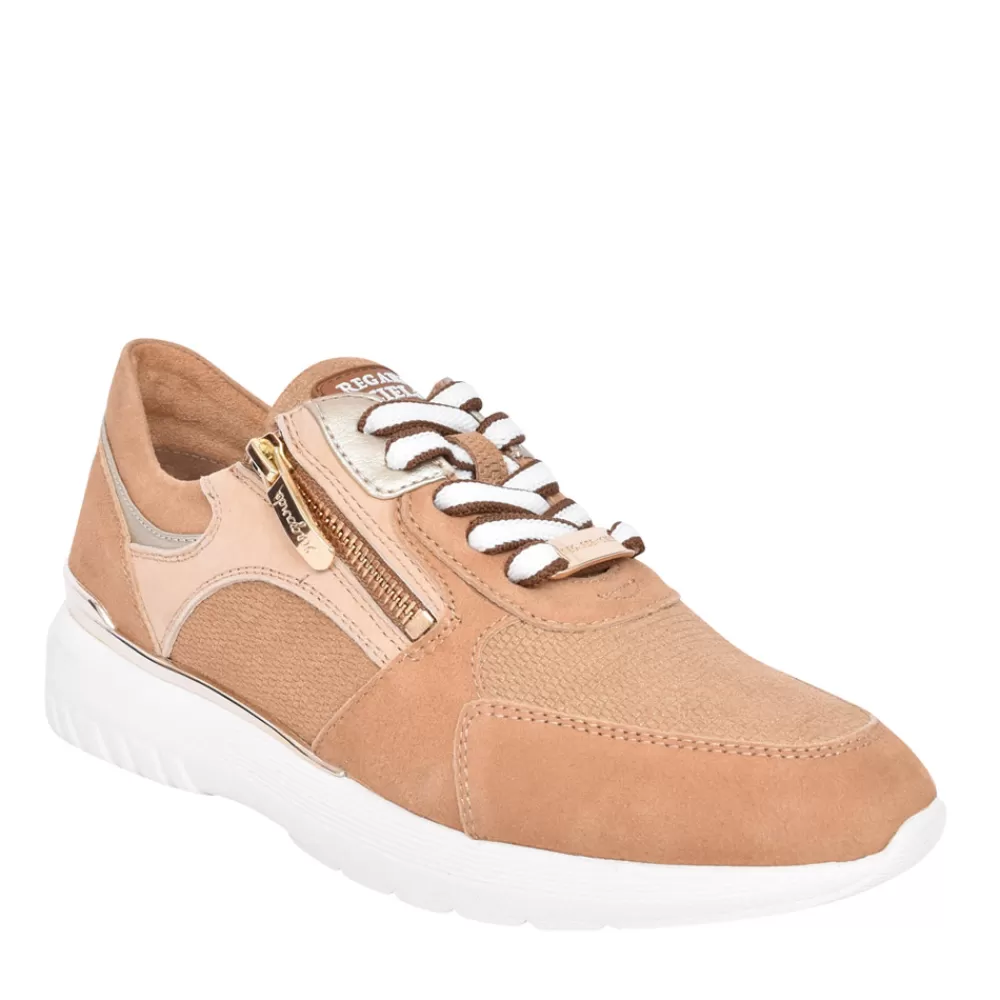 Ladies REGARDE LE CIEL Ladies Kayla-08 Trainer In Sand