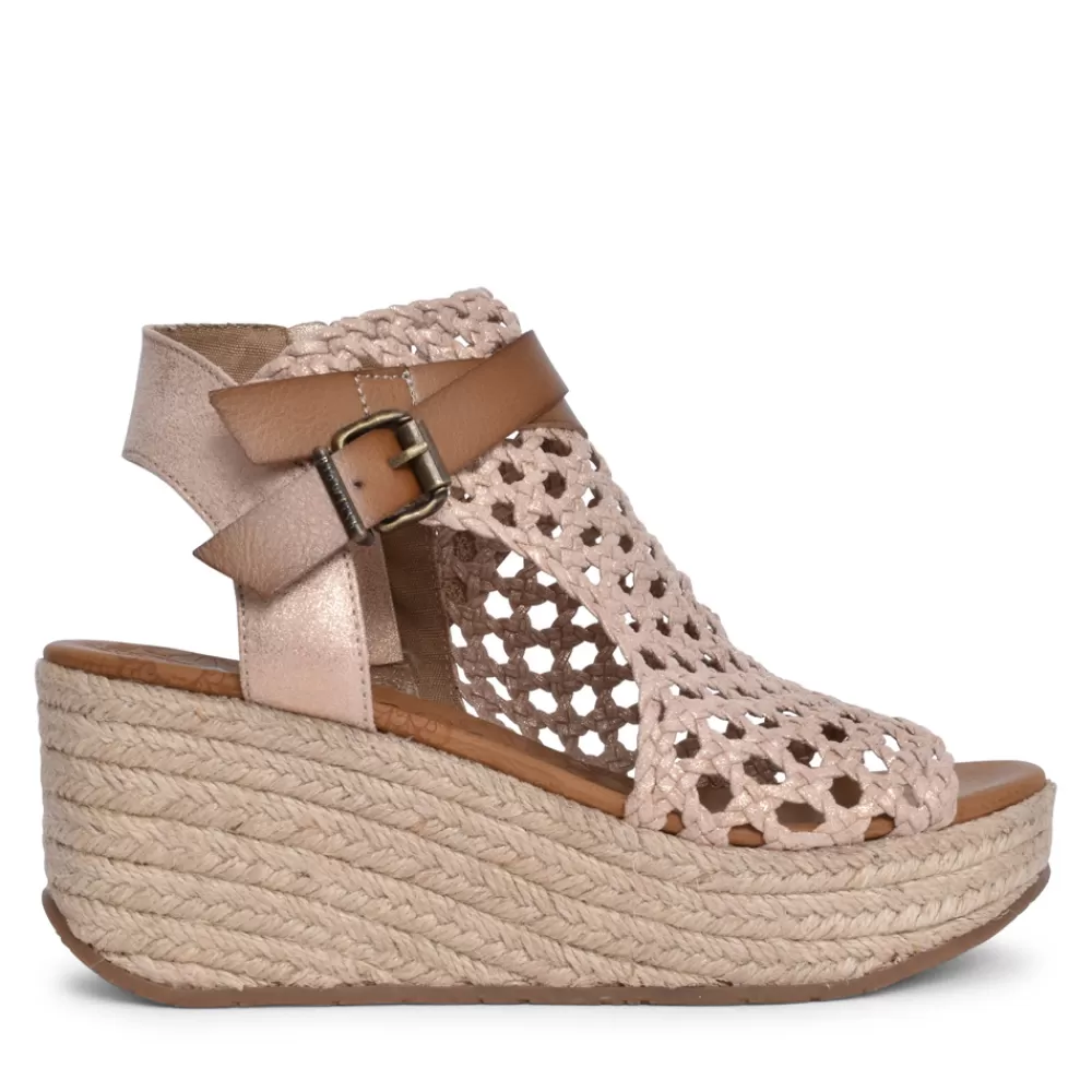 Ladies BLOWFISH Ladies Lorrah-Rope Wedge Sandal In Gold