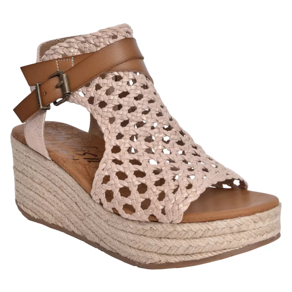 Ladies BLOWFISH Ladies Lorrah-Rope Wedge Sandal In Gold