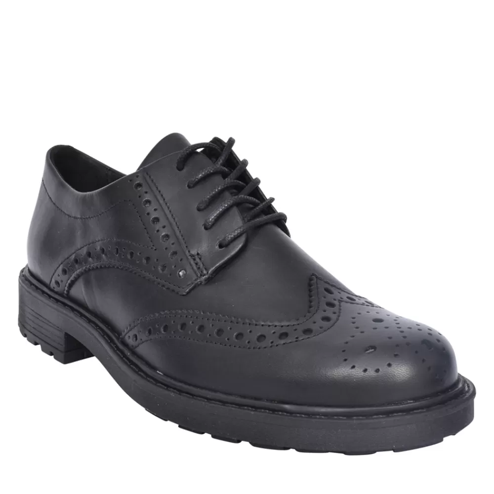 Ladies CLARKS Ladies Orinoco 2 Limit Black Leather E-Fit Laced Shoe In Black Leather