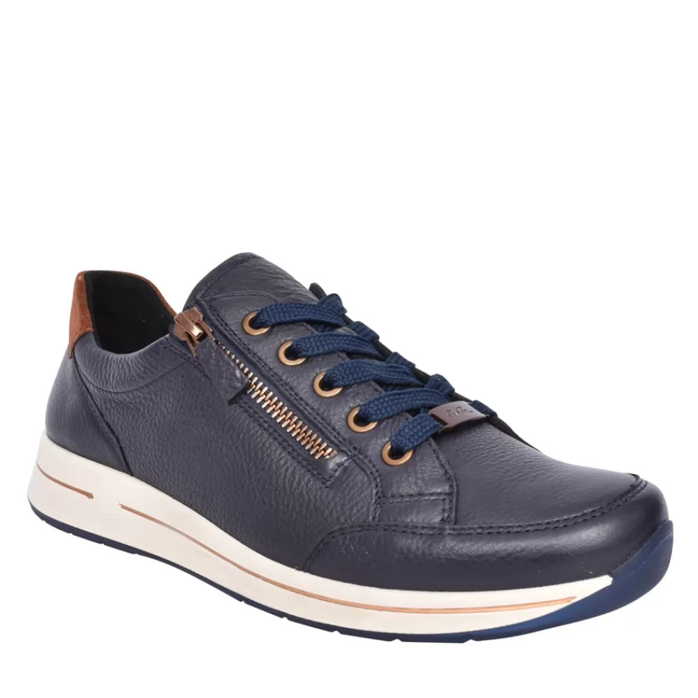 Ladies ARA Ladies Osaka 12-24801 Laced Trainer In Navy