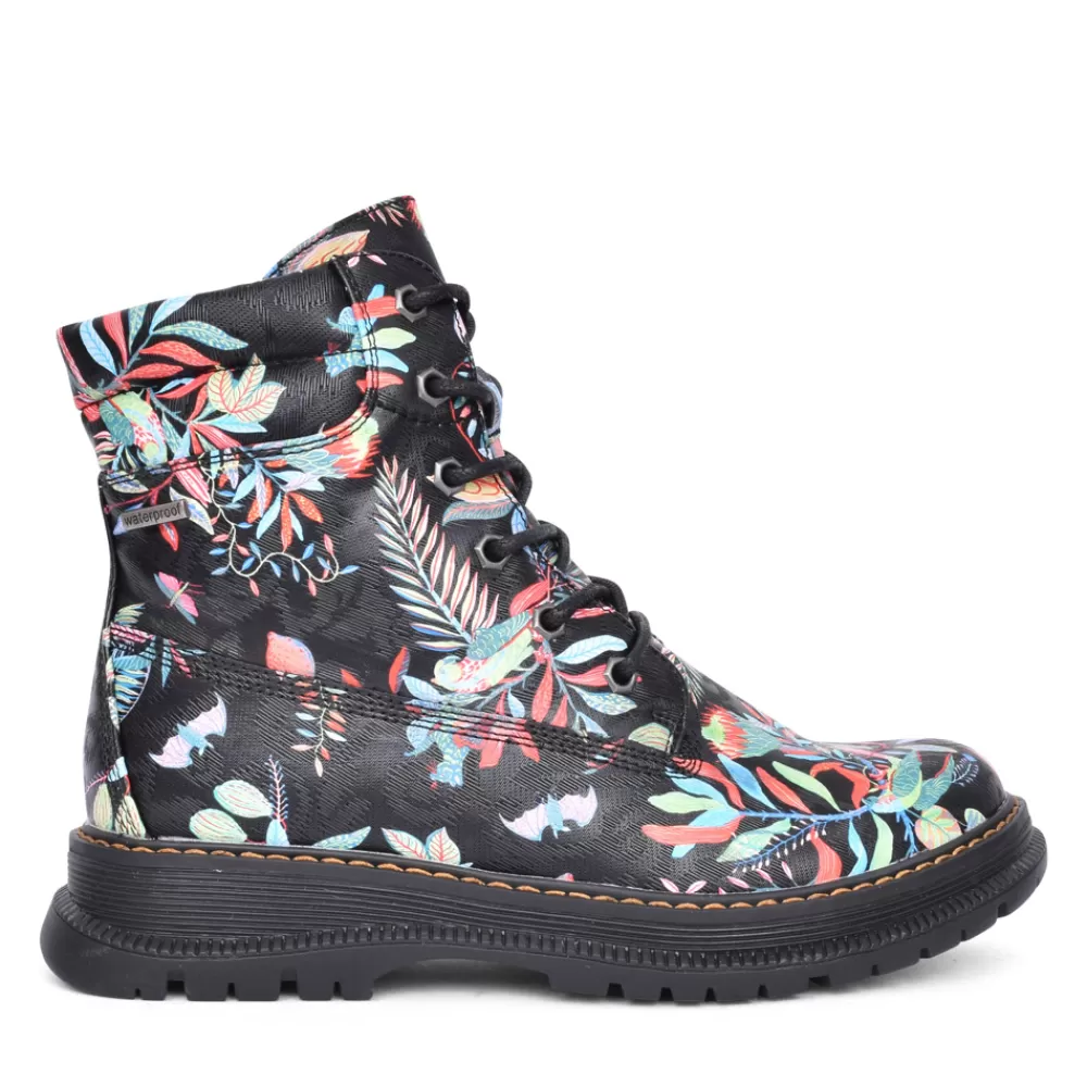 Ladies WESTLAND Ladies Peyton 01 769521 Laced Ankle Boot In Black Multi