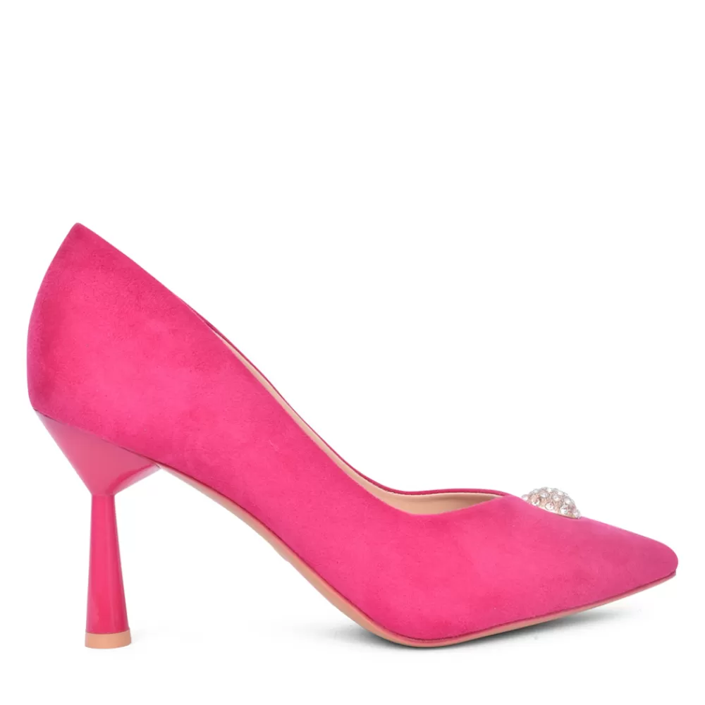 Ladies SORENTO Ladies Riverbank Court Shoe In Hot Pink