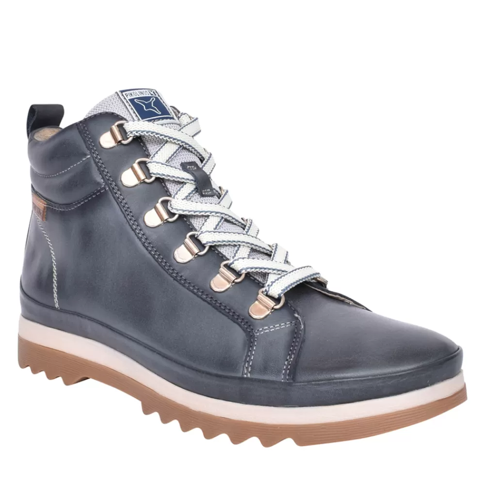 Ladies PIKOLINOS Ladies Vigo Laced Ankle Boot In Blue