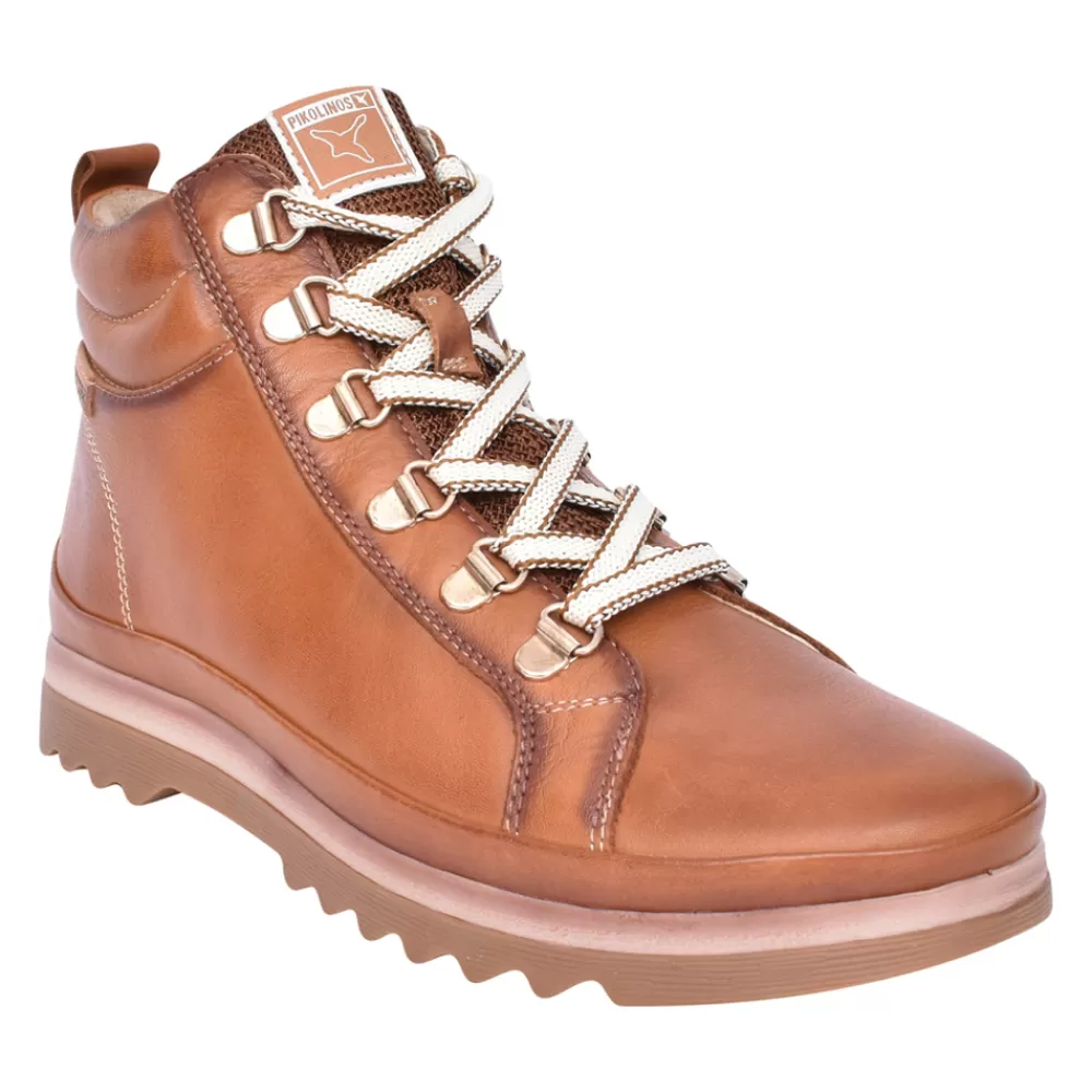 Ladies PIKOLINOS Ladies Vigo Laced Ankle Boot In Tan