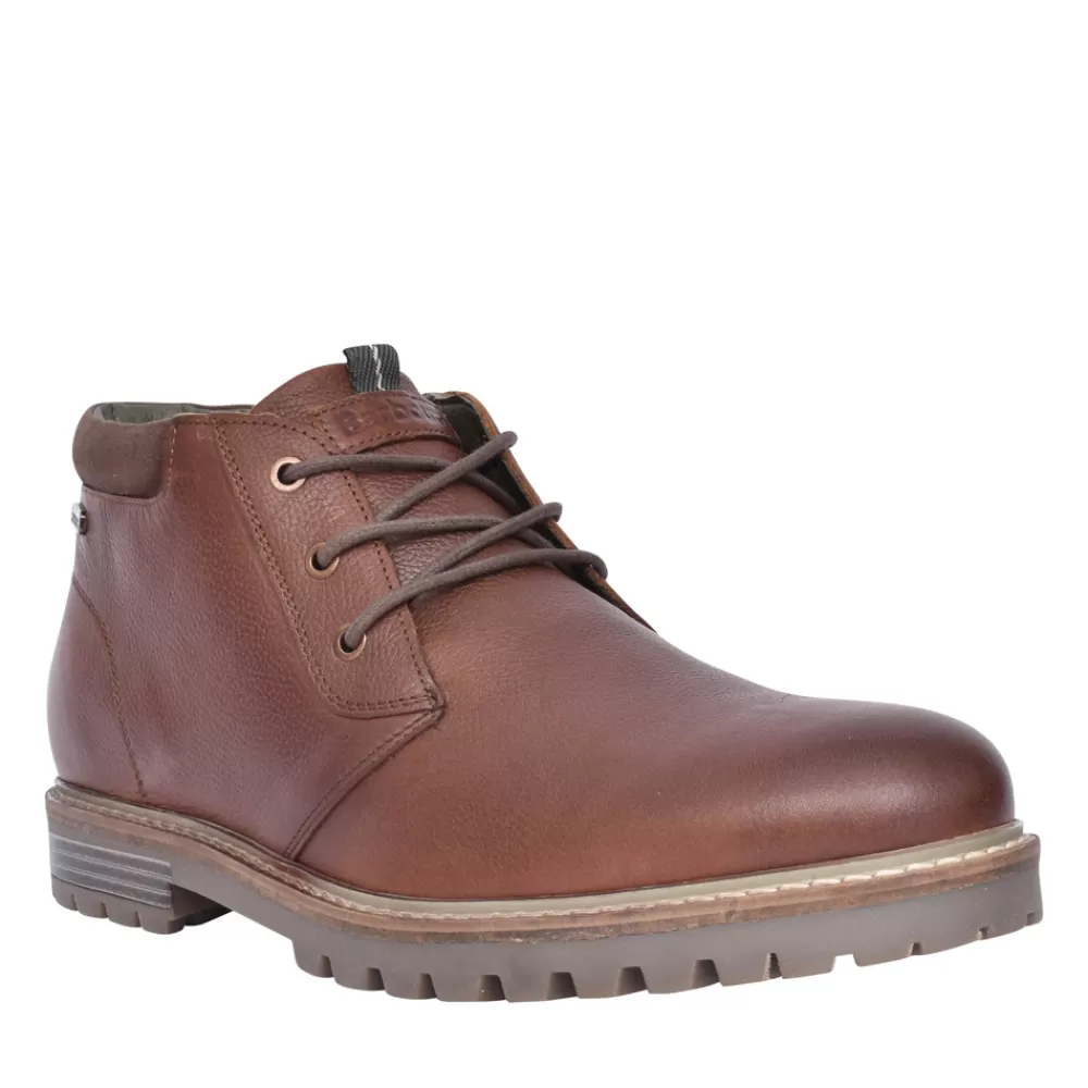 Mens BARBOUR Men Boulder Ankle Boot In Teak