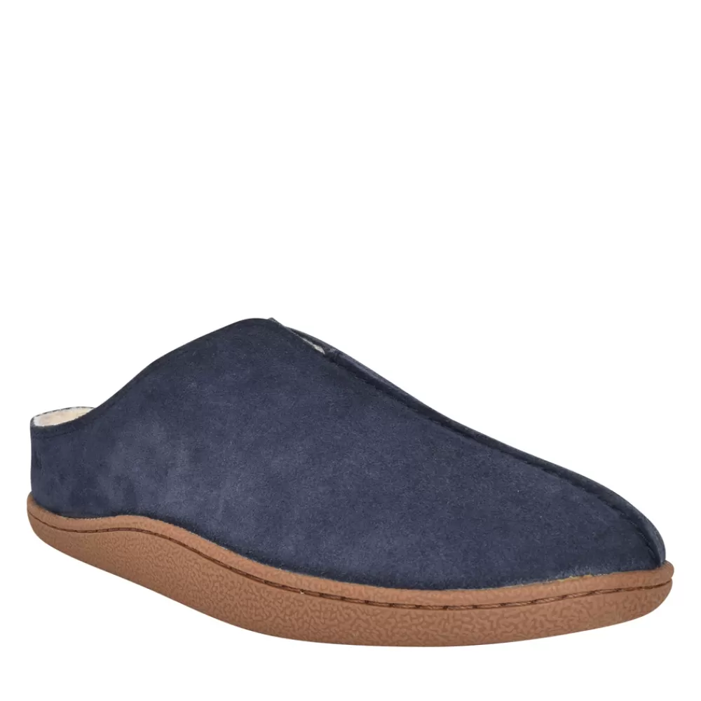 Mens CLARKS Men G-Fit Mule Slipper In Navy