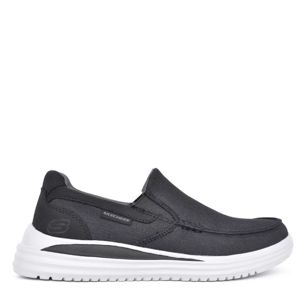 Mens SKECHERS Mens 204785 Suttner Slip-On Trainer In Black