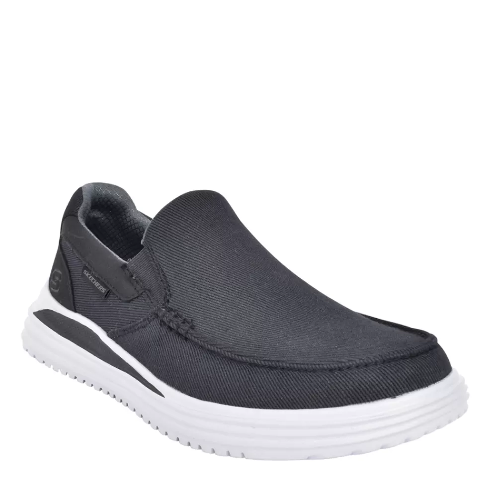 Mens SKECHERS Mens 204785 Suttner Slip-On Trainer In Black