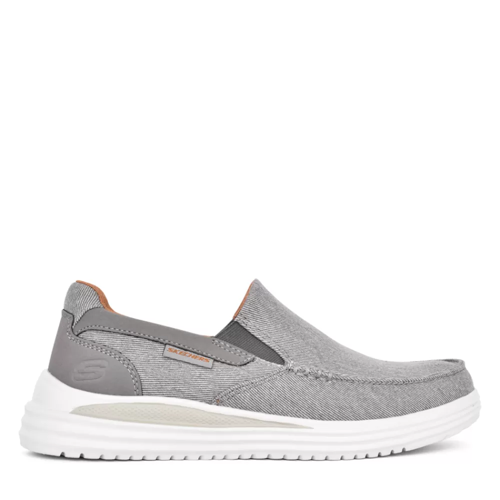 Mens SKECHERS Mens 204785 Suttner Slip-On Trainer In Taupe