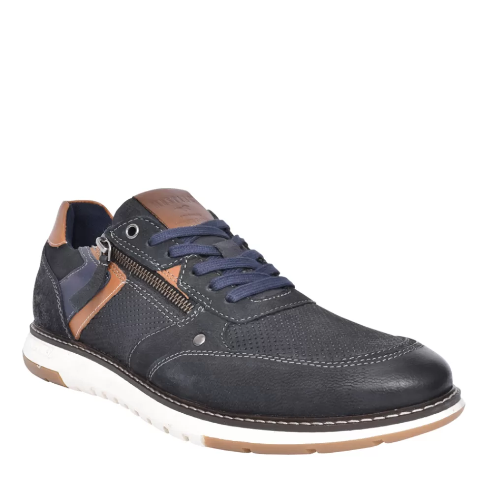 Mens MUSTANG Mens 4946309 Laced Trainer In Navy