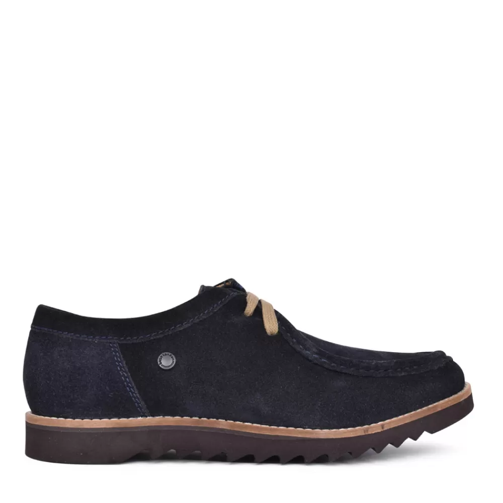 Mens BASE LONDON Mens Becker Laced Shoe In Navy