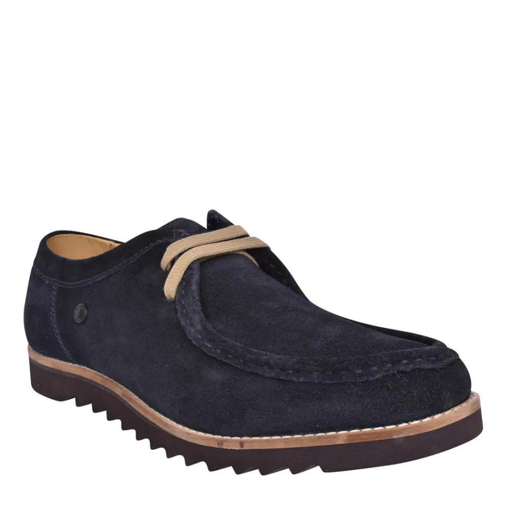 Mens BASE LONDON Mens Becker Laced Shoe In Navy