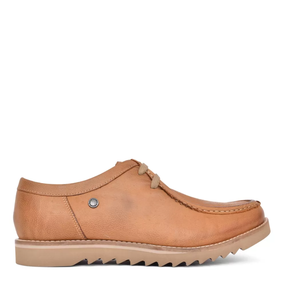 Mens BASE LONDON Mens Becker Laced Shoe In Tan