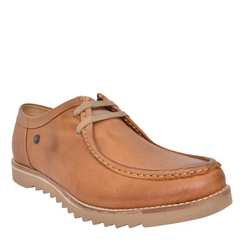 Mens BASE LONDON Mens Becker Laced Shoe In Tan