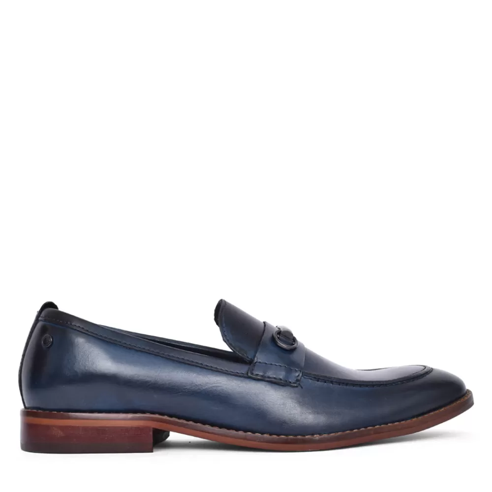 Mens BASE LONDON Mens Coda Slip-On Shoe In Navy