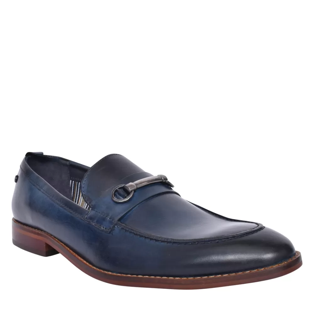 Mens BASE LONDON Mens Coda Slip-On Shoe In Navy