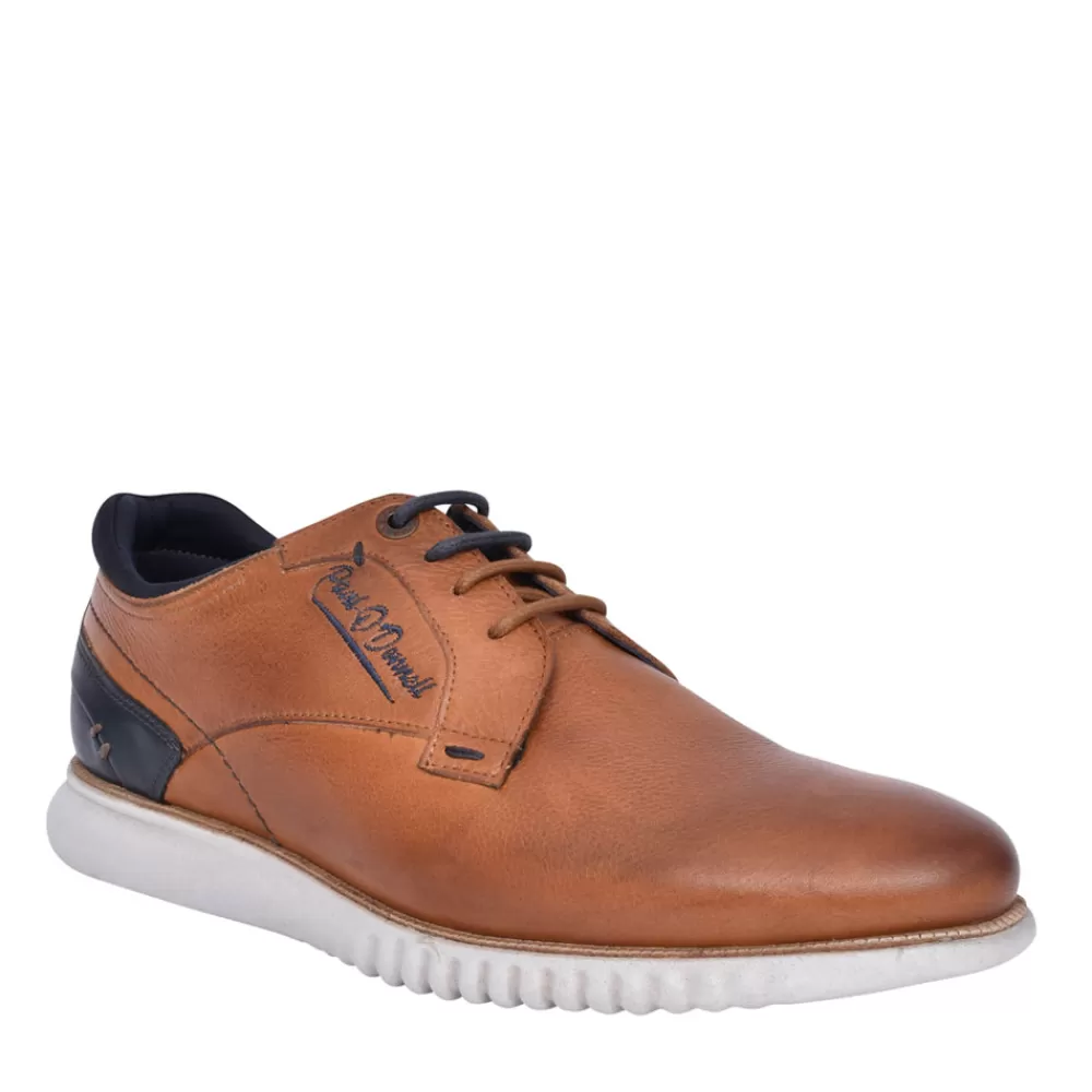 Mens POD Mens Corvette Lace Up Shoe In Tan