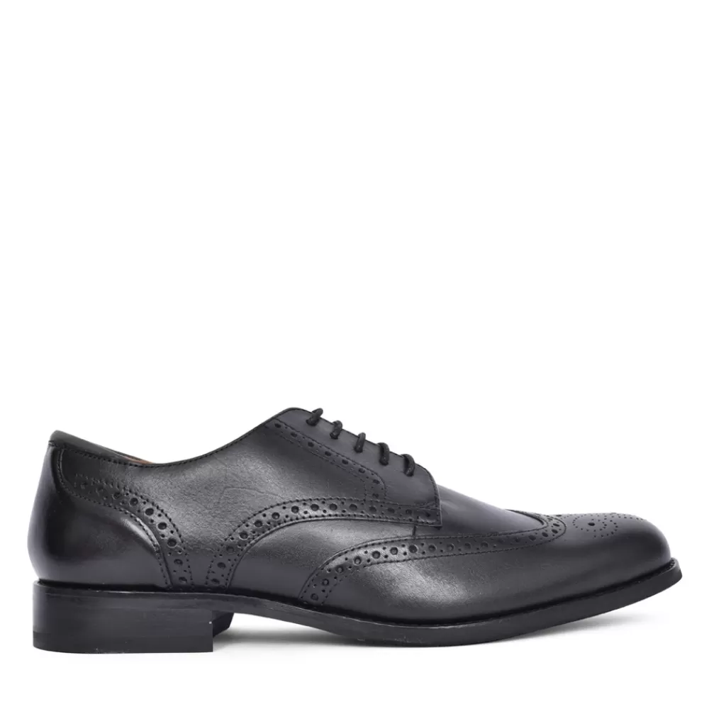 Mens CLARKS Mens Craft Arlo Limit Leather G-Fit Laced Shoe In Black