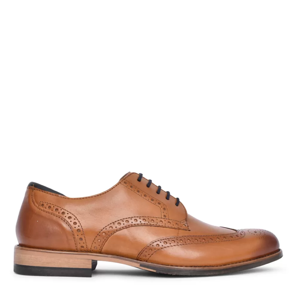 Mens CLARKS Mens Craftarlo Limit Leather G Fit Shoe In Tan
