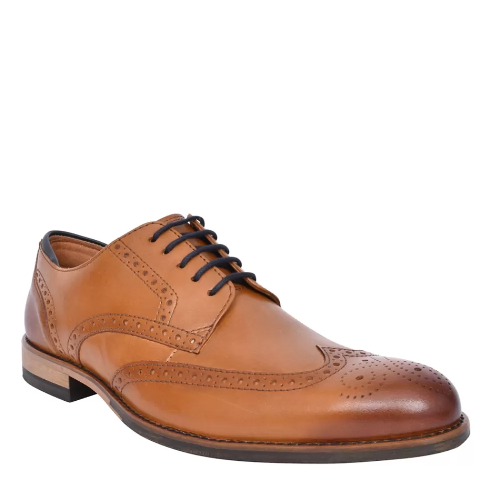 Mens CLARKS Mens Craftarlo Limit Leather G Fit Shoe In Tan