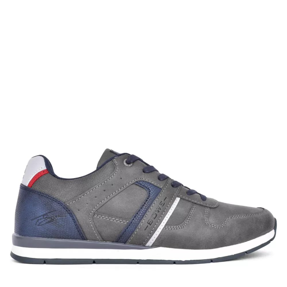 Mens BOWE CONCEPT Mens Eighteen Laced Trainer In Grey