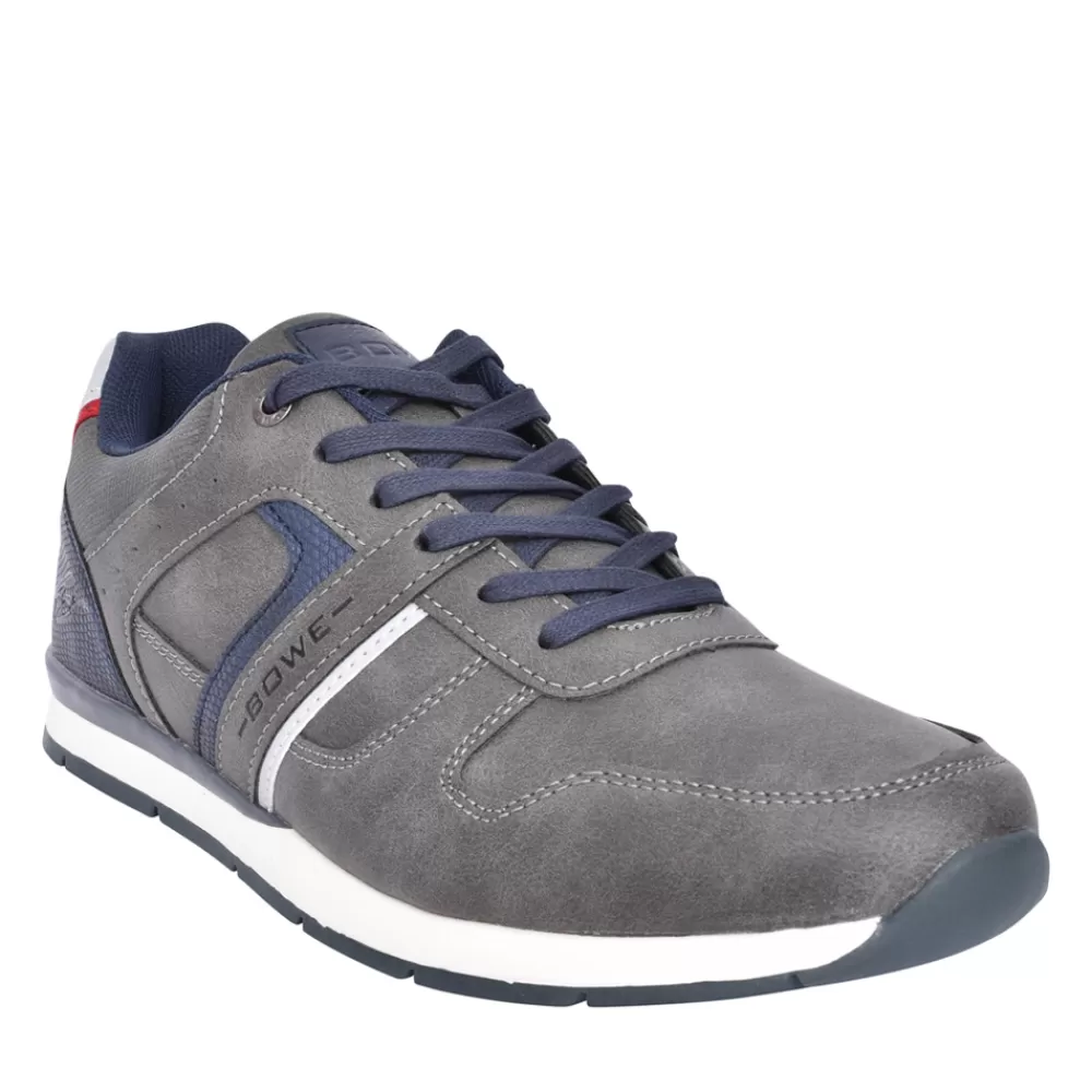 Mens BOWE CONCEPT Mens Eighteen Laced Trainer In Grey