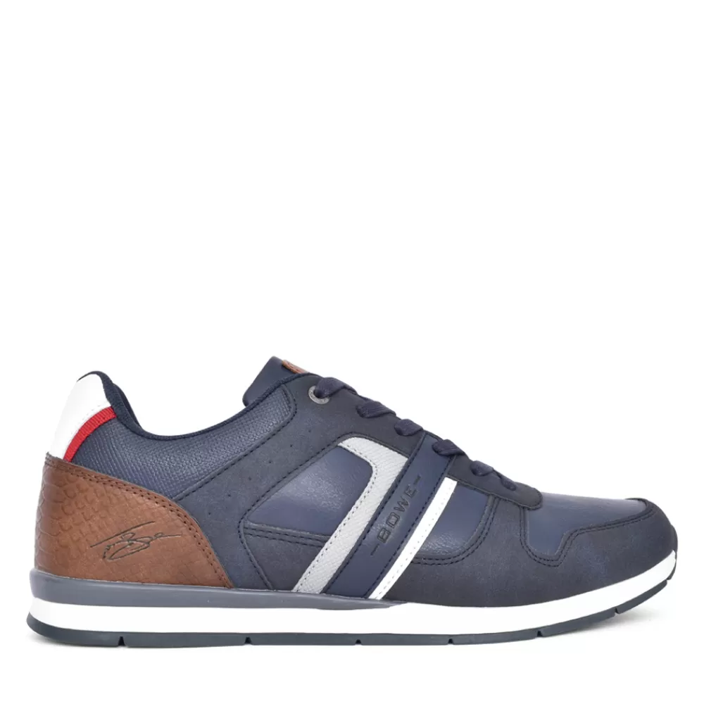 Mens BOWE CONCEPT Mens Eighteen Laced Trainer In Navy