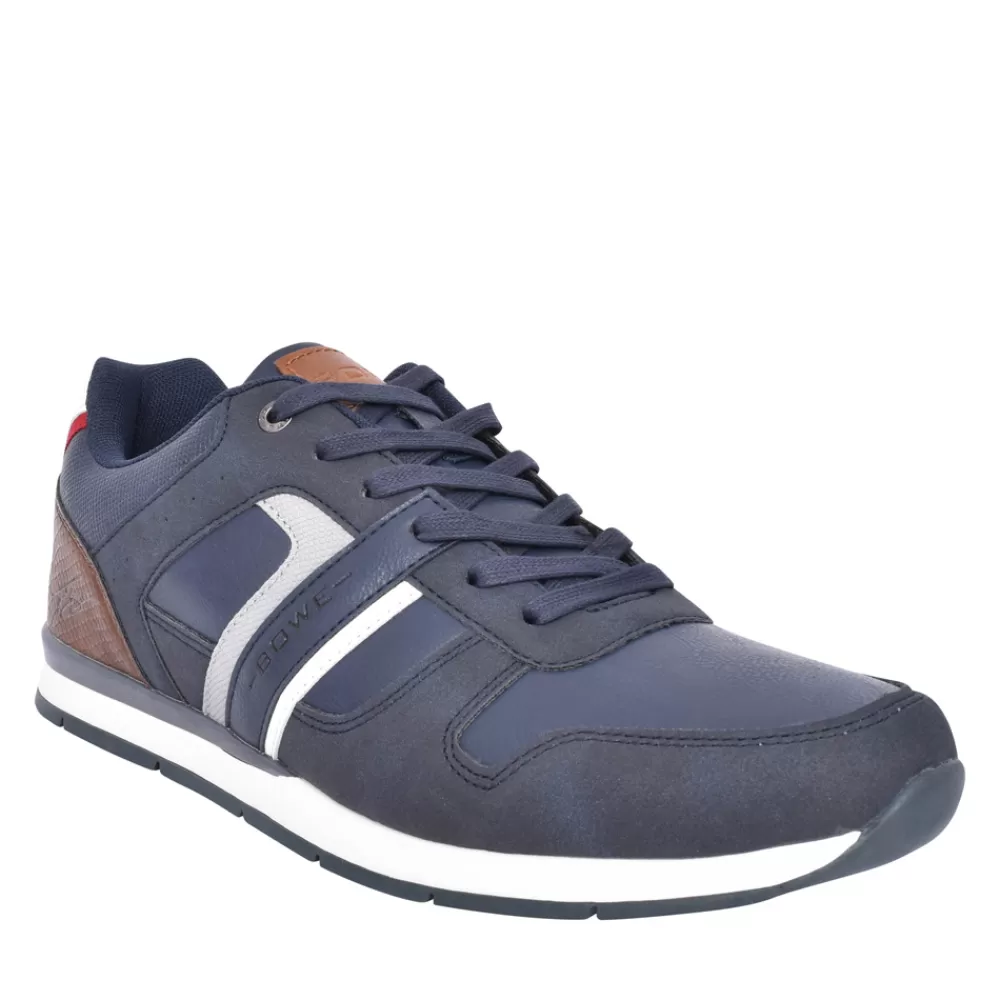 Mens BOWE CONCEPT Mens Eighteen Laced Trainer In Navy