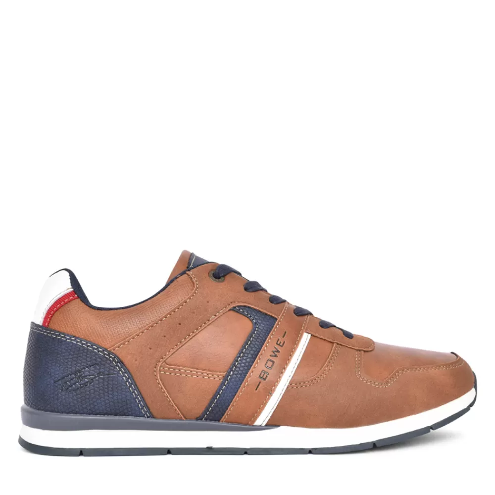 Mens BOWE CONCEPT Mens Eighteen Laced Trainer In Tan