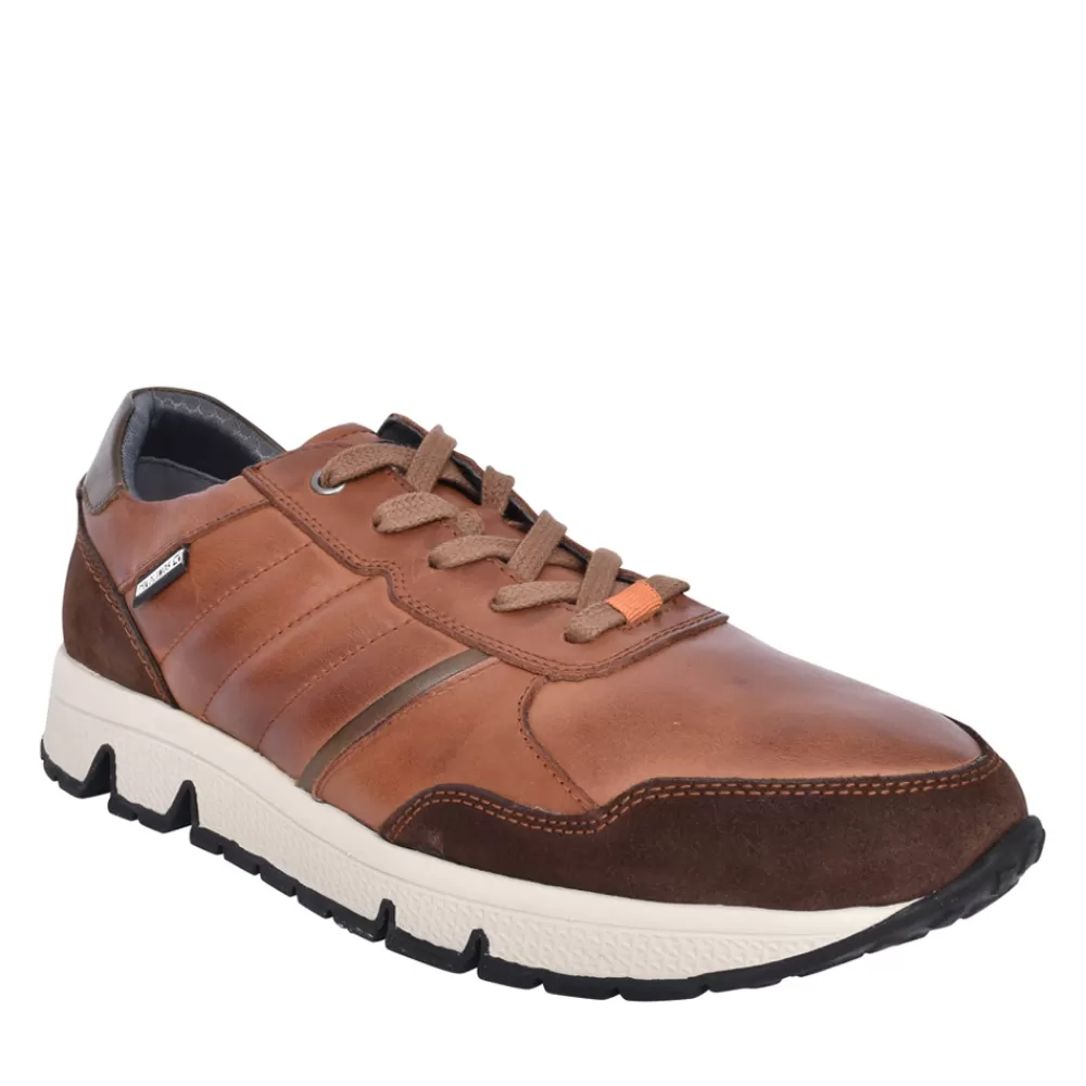 Mens PIKOLINOS Mens Ferrol Leather Trainer In Brown