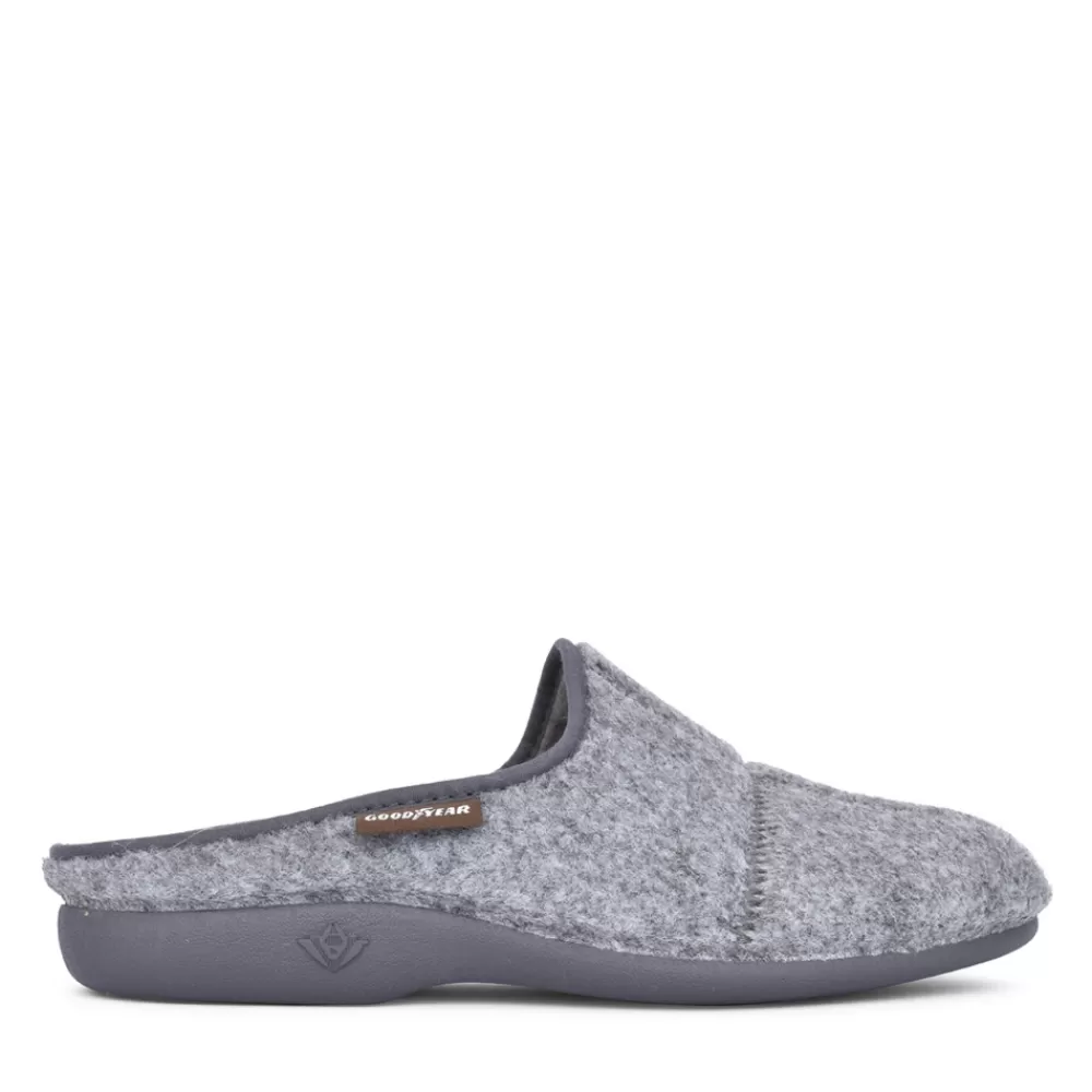 Mens GOODYEAR Mens Fiasco Kmg008 Mule Slipper In Light Grey