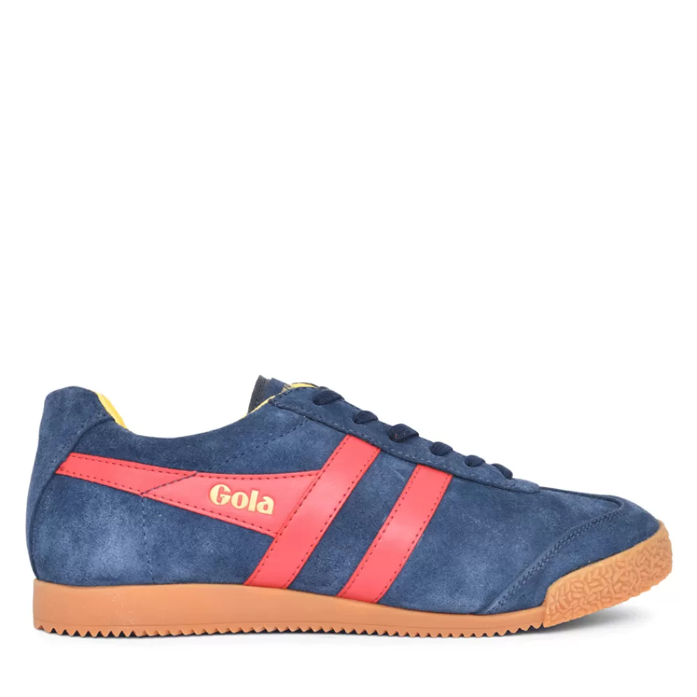 Mens GOLA Mens Harrier Cma192 Laced Trainer In Navy