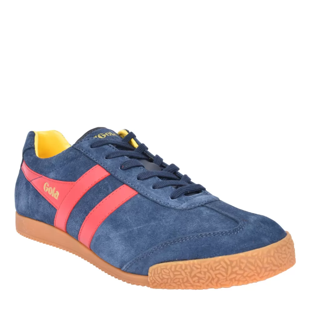 Mens GOLA Mens Harrier Cma192 Laced Trainer In Navy