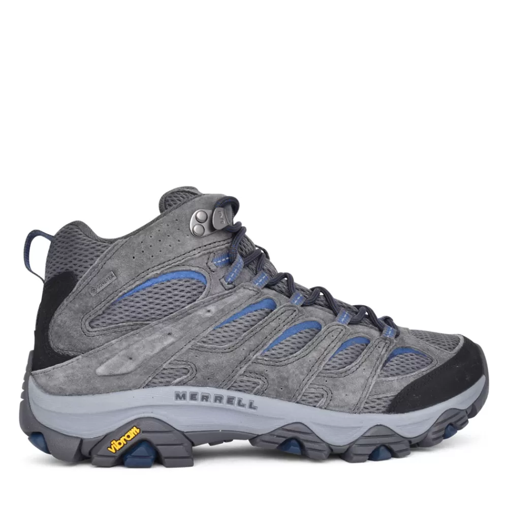 Mens MERRELL Mens J035789 Moab 3 Mid Gtx Walking Boot In Grey